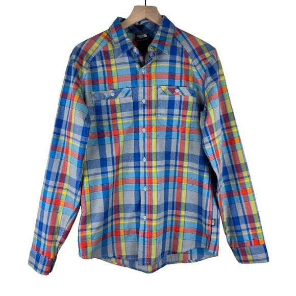The North Face Mens Multicolor Plaid Tomales Flannel Shirt - Picture 1 of 5